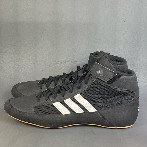 ADIDAS HVC 2 Athletic gym Wrestling Men Shoes  Black White Gum mens size 13 main image 4